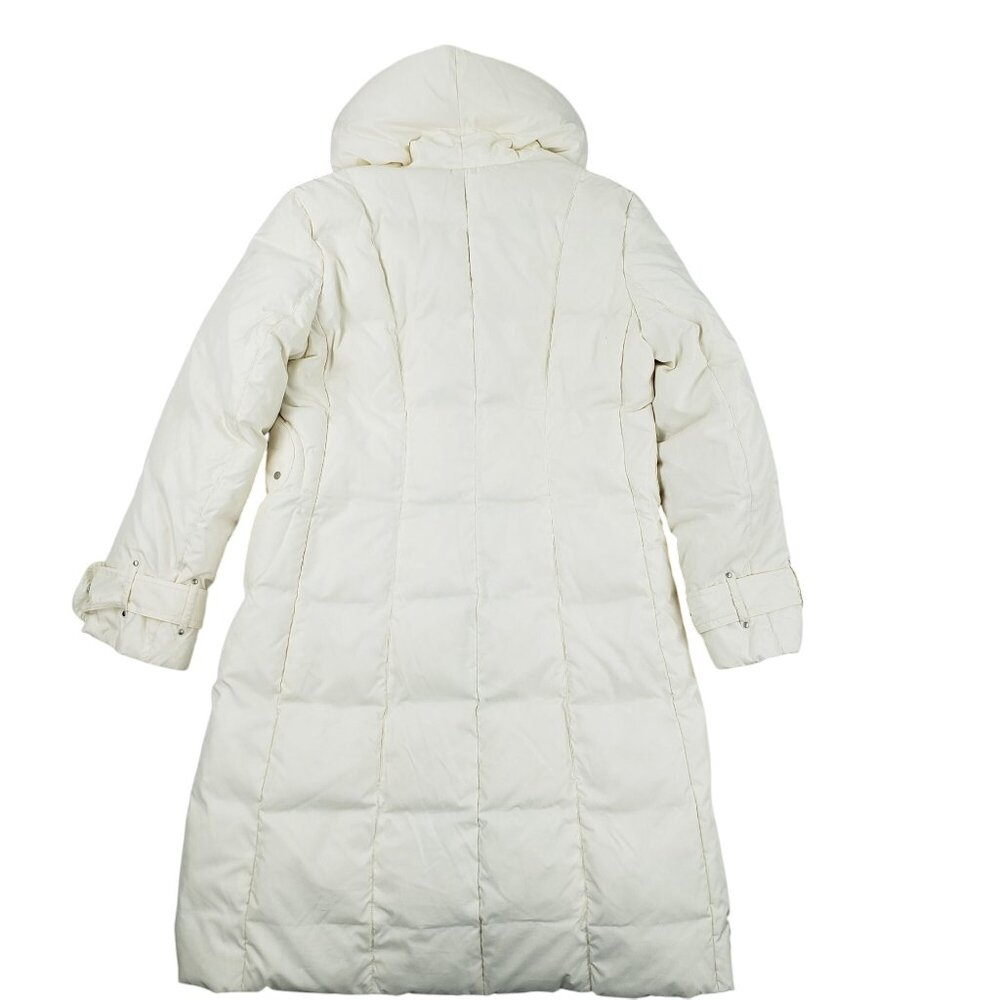 Cole Haan Women's Large Fill 80% Down, 20% Feather Coat Ivory Cream Jacket EUC - Picture 4 of 16